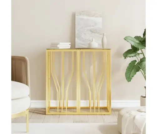 Konsoles Galdiņš, 70X30X70 Cm, Nerūsējošs Tērauds Un Stikls Vidaxl