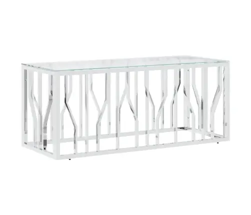 Kavos Staliukas, 110X45X45cm Nerūdijantis Plienas Ir Stiklas