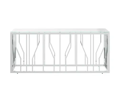 Kavos Staliukas, 110X45X45cm Nerūdijantis Plienas Ir Stiklas