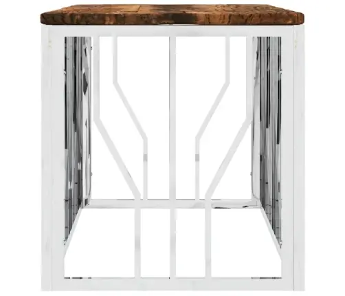 Kohvilaud, Roostevaba Teras Ja Taastatud Puit