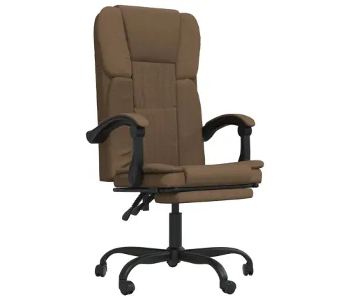 Biroja Krēsls, Atgāžams, Brūns Audums Vidaxl