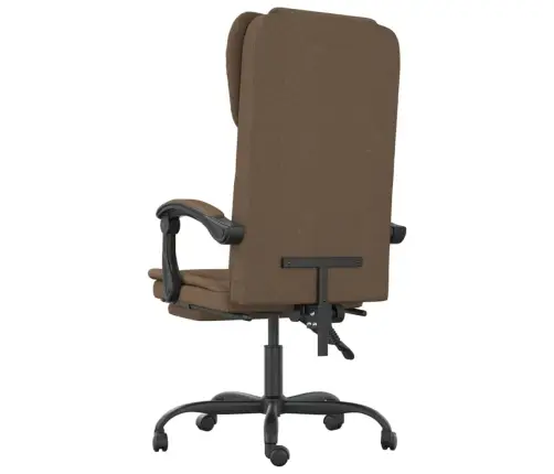 Biroja Krēsls, Atgāžams, Brūns Audums Vidaxl