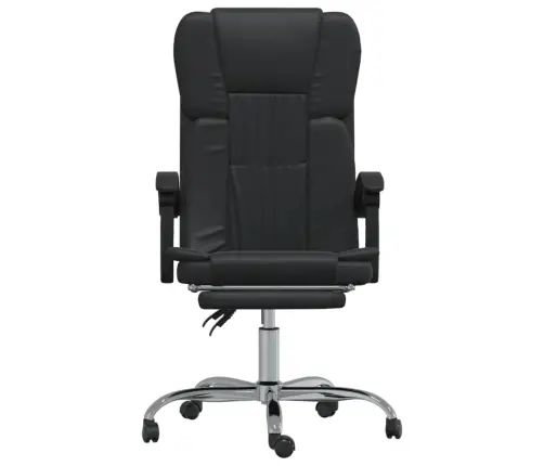 Biroja Krēsls, Atgāžams, Melna Mākslīgā Āda Vidaxl