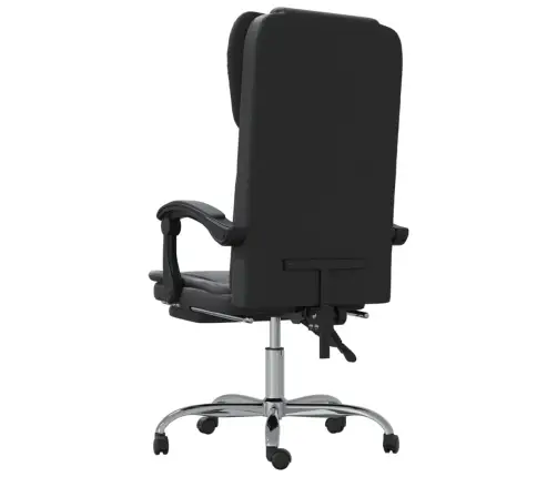 Biroja Krēsls, Atgāžams, Melna Mākslīgā Āda Vidaxl