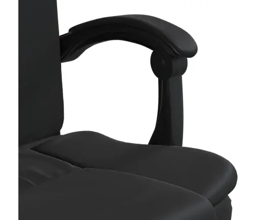 Biroja Krēsls, Atgāžams, Melna Mākslīgā Āda Vidaxl