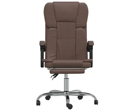 Reguleeritav Kontoritool, Pruun, Kunstnahk
