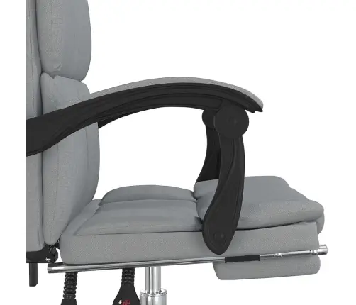 Biroja Krēsls, Atgāžams, Gaiši Pelēks Audums Vidaxl