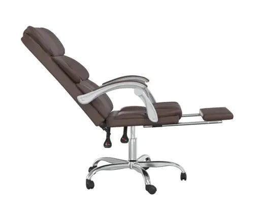Atlošiama Biuro Kėdė, Rudos Spalvos, Dirbtinė Oda