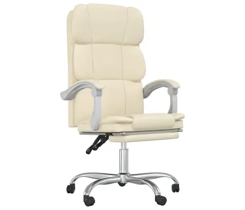 Reguleeritav Kontoritool, Kreemjas, Kunstnahk