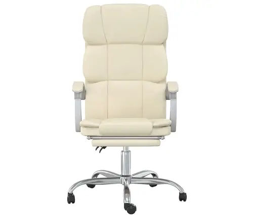 Reguleeritav Kontoritool, Kreemjas, Kunstnahk