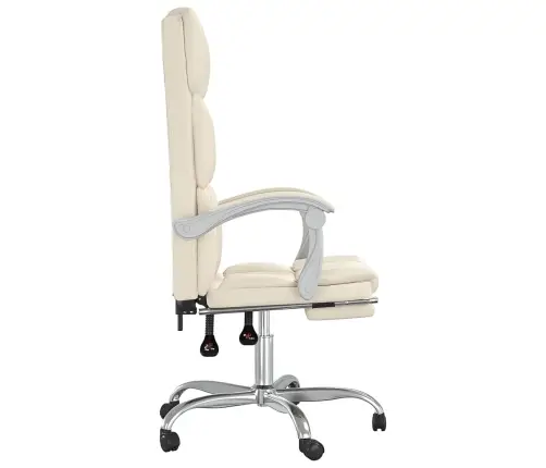 Reguleeritav Kontoritool, Kreemjas, Kunstnahk