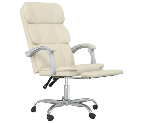 Reguleeritav Kontoritool, Kreemjas, Kunstnahk
