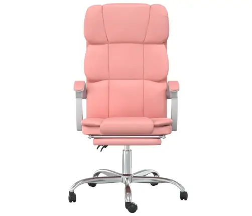 Reguleeritav Kontoritool, Roosa, Kunstnahk