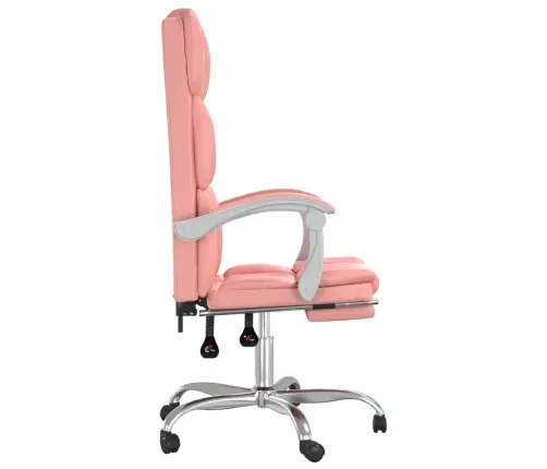 Reguleeritav Kontoritool, Roosa, Kunstnahk
