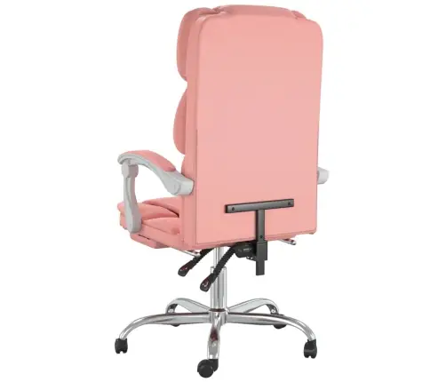 Reguleeritav Kontoritool, Roosa, Kunstnahk