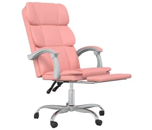 Reguleeritav Kontoritool, Roosa, Kunstnahk
