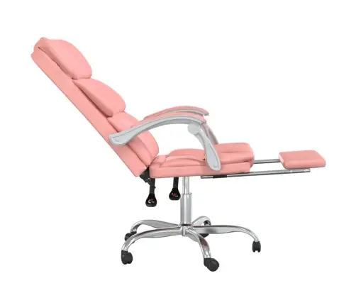 Reguleeritav Kontoritool, Roosa, Kunstnahk