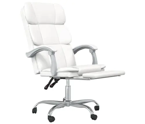 Atlošiama Biuro Kėdė, Baltos Spalvos, Dirbtinė Oda