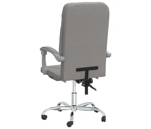 Biroja Krēsls, Atgāžams, Pelēkbrūns Audums Vidaxl