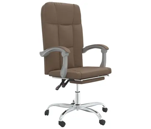 Biroja Krēsls, Atgāžams, Brūns Audums Vidaxl