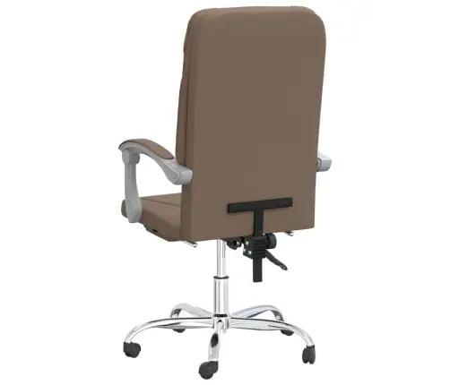 Biroja Krēsls, Atgāžams, Brūns Audums Vidaxl