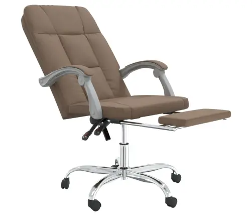 Biroja Krēsls, Atgāžams, Brūns Audums Vidaxl
