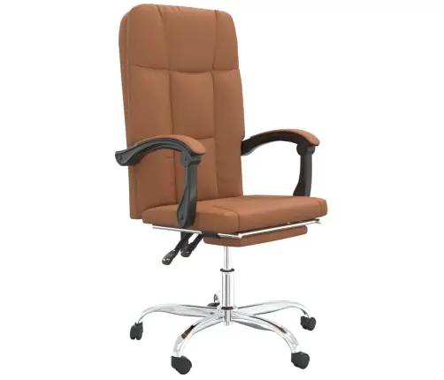 Biroja Krēsls, Atgāžams, Brūna Mākslīgā Āda Vidaxl