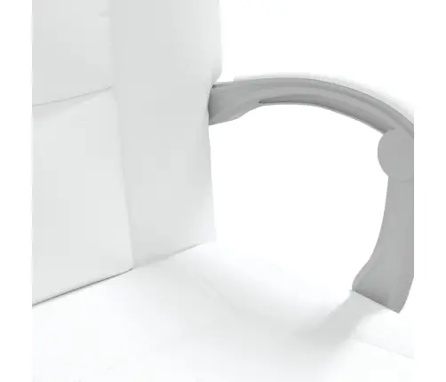 Biroja Krēsls, Atgāžams, Balta Mākslīgā Āda Vidaxl