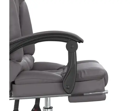 Biroja Masāžas Krēsls, Pelēka Mākslīgā Āda Vidaxl