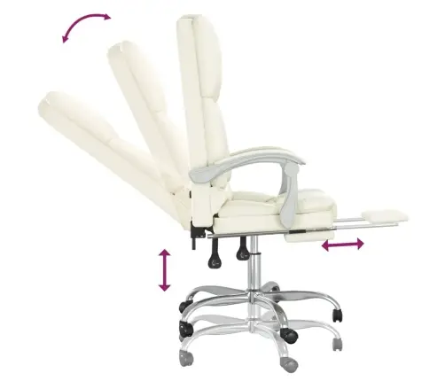 Massaaži Kontoritool, Kreemjas, Kunstnahk