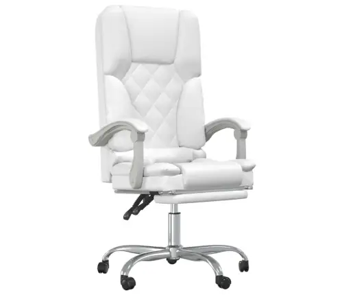 Massaaži Kontoritool, Valge, Kunstnahk