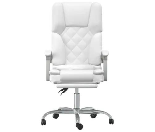 Massaaži Kontoritool, Valge, Kunstnahk