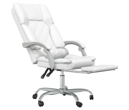 Massaaži Kontoritool, Valge, Kunstnahk