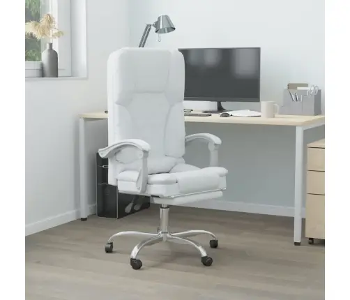 Massaaži Kontoritool, Valge, Kunstnahk