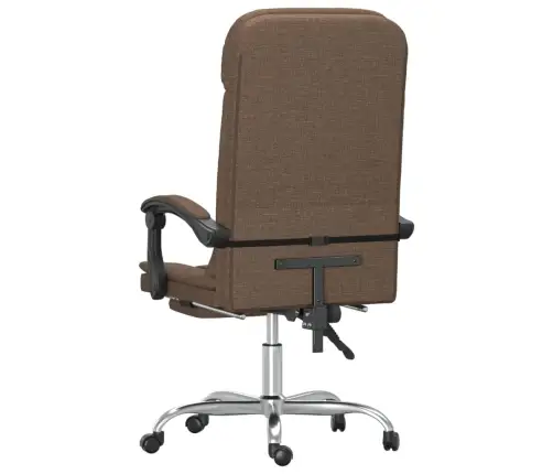 Massaažifunktsiooniga Kontoritool, Pruunikashall, Kangas