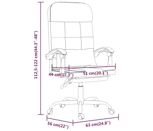 Atlošiama Masažinė Biuro Kėdė, Tamsiai Pilkos Spalvos, Audinys