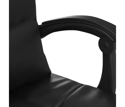 Atlošiama Masažinė Biuro Kėdė, Juodos Spalvos, Dirbtinė Oda