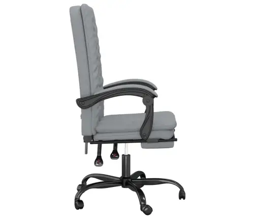 Atlošiama Biuro Kėdė, Šviesiai Pilkos Spalvos, Audinys