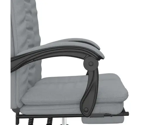 Atlošiama Biuro Kėdė, Šviesiai Pilkos Spalvos, Audinys