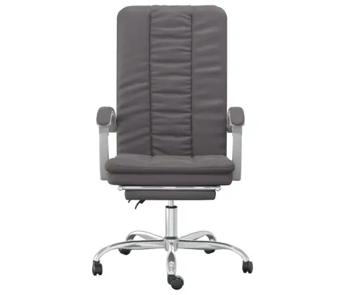 Atlošiama Biuro Kėdė, Pilkos Spalvos, Dirbtinė Oda