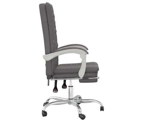 Atlošiama Biuro Kėdė, Pilkos Spalvos, Dirbtinė Oda