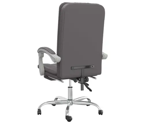 Atlošiama Biuro Kėdė, Pilkos Spalvos, Dirbtinė Oda