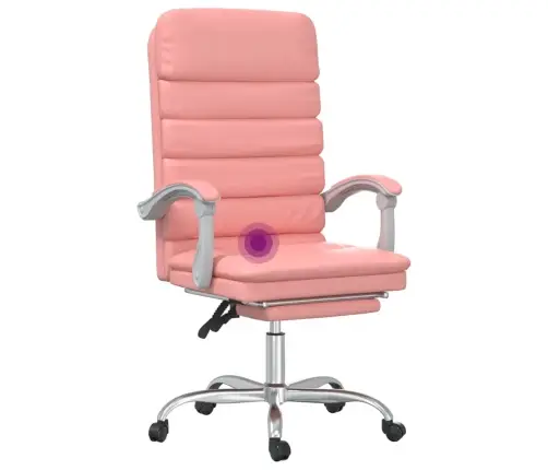 Biroja Masāžas Krēsls, Rozā Mākslīgā Āda Vidaxl