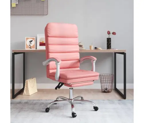 Biroja Masāžas Krēsls, Rozā Mākslīgā Āda Vidaxl
