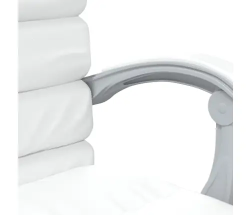 Biroja Masāžas Krēsls, Balta Mākslīgā Āda Vidaxl