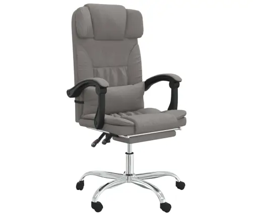 Atlošiama Masažinė Biuro Kėdė, Taupe Spalvos, Audinys