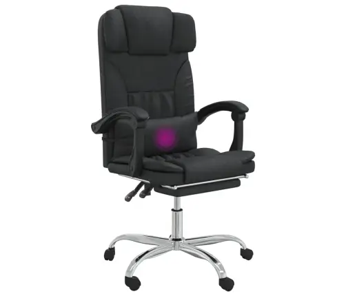 Biroja Masāžas Krēsls, Melna Mākslīgā Āda Vidaxl