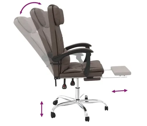 Biroja Masāžas Krēsls, Brūna Mākslīgā Āda Vidaxl