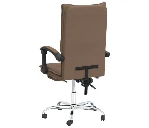 Biroja Krēsls, Atgāžams, Brūns Audums Vidaxl