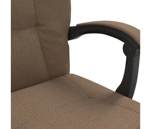 Biroja Krēsls, Atgāžams, Brūns Audums Vidaxl